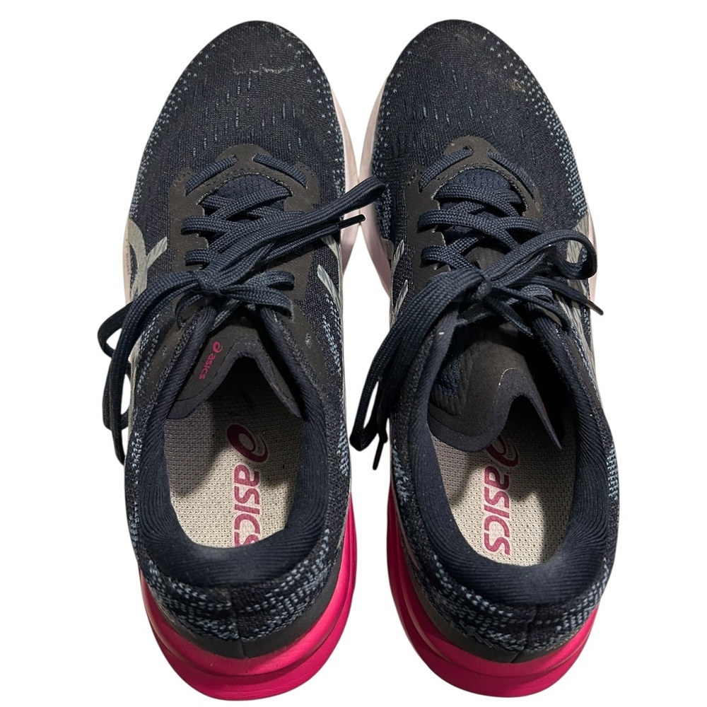 Asics Women's Dynablast 3 running shoes in the Midnight/Pink - Picture 5 of 10